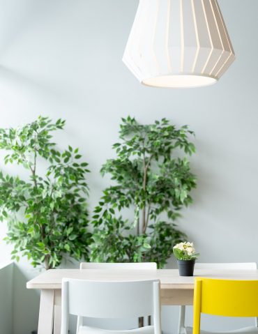 Ikea Table Dining Chair Lamp Plant Natural